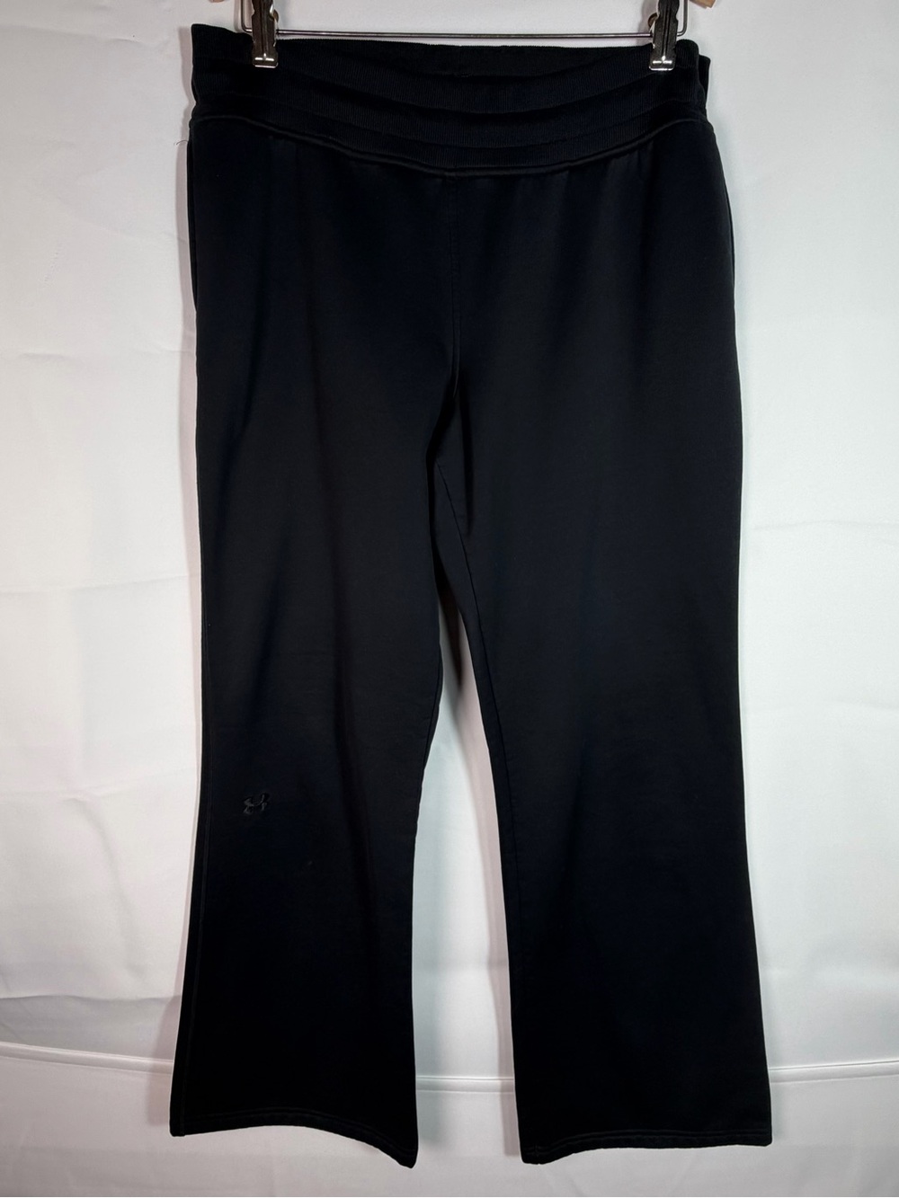 Under Armour UA Storm Black Wide Waistband Fleece Athletic Pants Women's Large